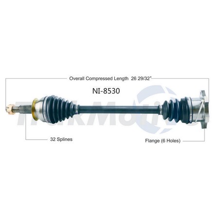 Surtrack Axle Cv Axle Shaft, Ni-8530 NI-8530